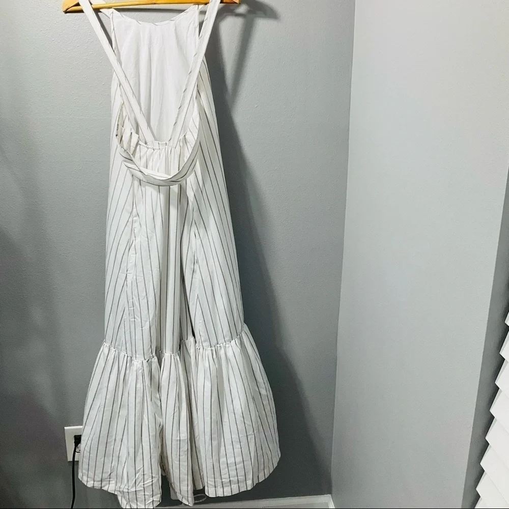 3.1 Phillip Lim Striped Tent Dress size 10 white with light brown strips D130 - Picture 9 of 14